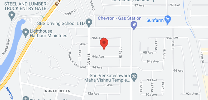 map of 11470 95 AVENUE